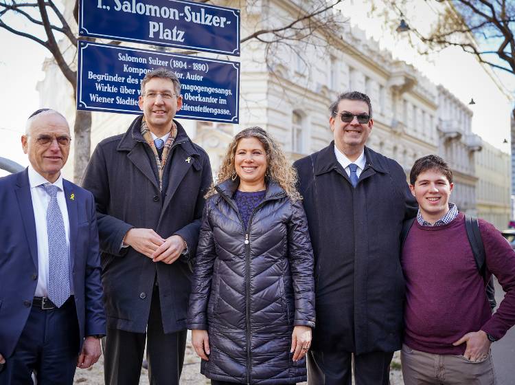 Neuer Salomon-Sulzer-Platz in der Inneren Stadt