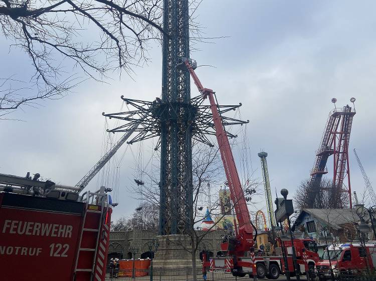 Bezirksflash: Rettung in 20 Metern Höhe